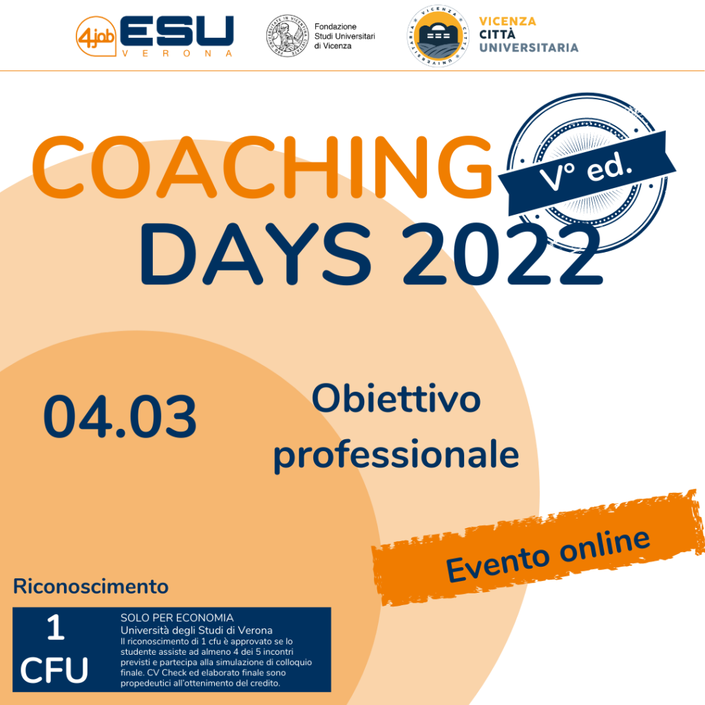 Coaching Days FSU | V Edizione | Obiettivo Professionale