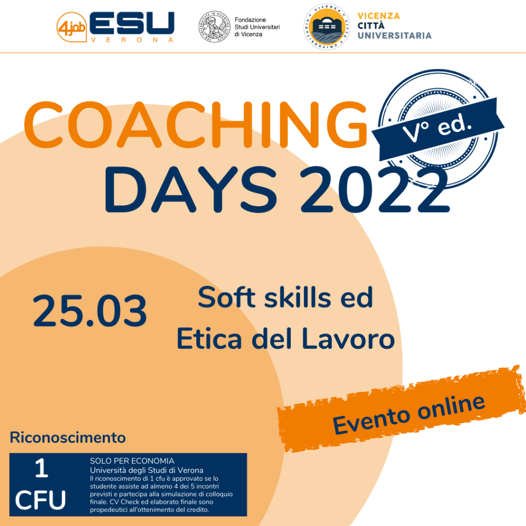 Coaching Days FSU | V Edizione | Soft Skills e Etica del Lavoro