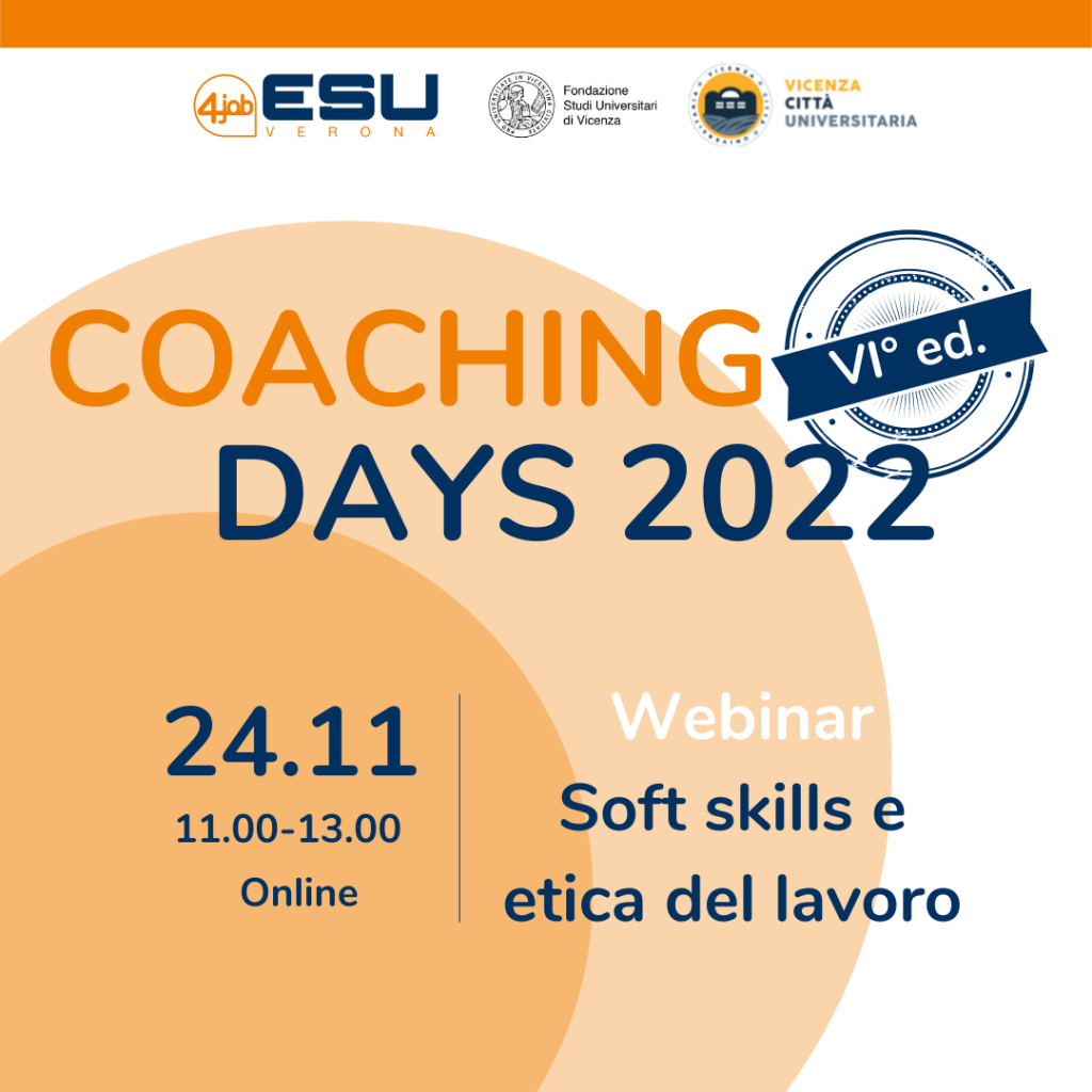 Coaching Days FSU | VI Edizione | Soft skills e etica del lavoro 